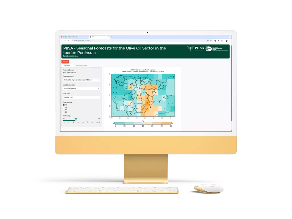 Shiny App Seasonal Forecasts Tool Mockup